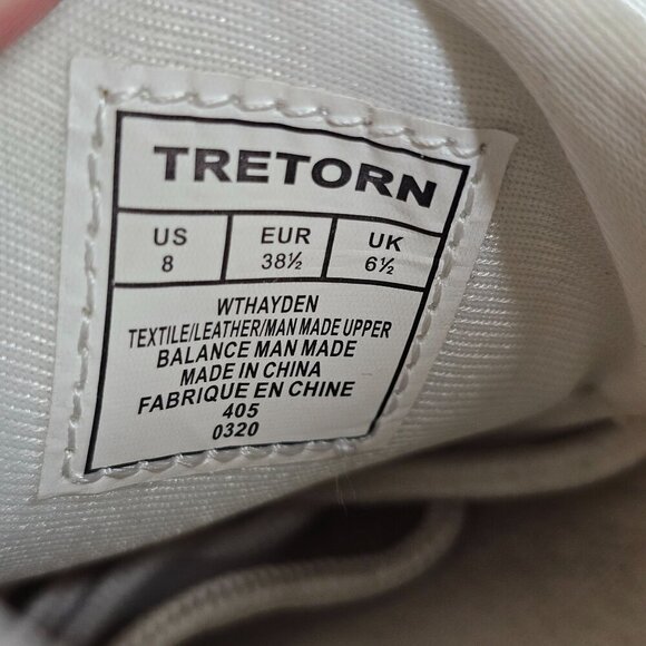 Tretorn White Sneakers Lace Up Low Top Leather Shoes Womens US 8 EUR 38.5 - Picture 7 of 8